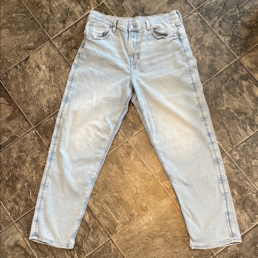 AMERICAN EAGLE Boyfriend Highest Rise 90’s Light Blue Jeans Y2K Coastal Cottage